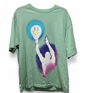 Nike Air Jordan x J Balvin Jordan Mint Green Graphic T-Shirt Size Large